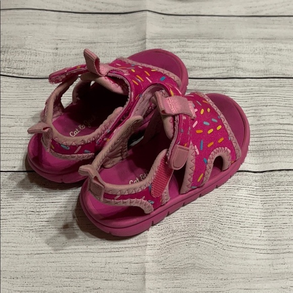 Cat & Jack Pink Sprinkle Sandals size 5 - Picture 2 of 5